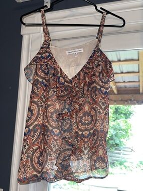 Cupcakes and Cashmere paisley print tank top